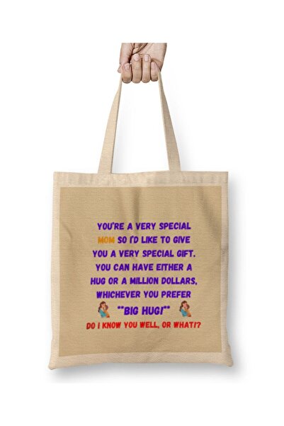 dekado Mother's Day Sayings & Quotes for Mom 2021 Cloth Bag Long Handle