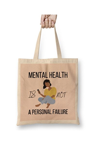 dekado MENTAL HEALTH IS NOT A PERSONAL FAILURE Cloth Bag Long Handle