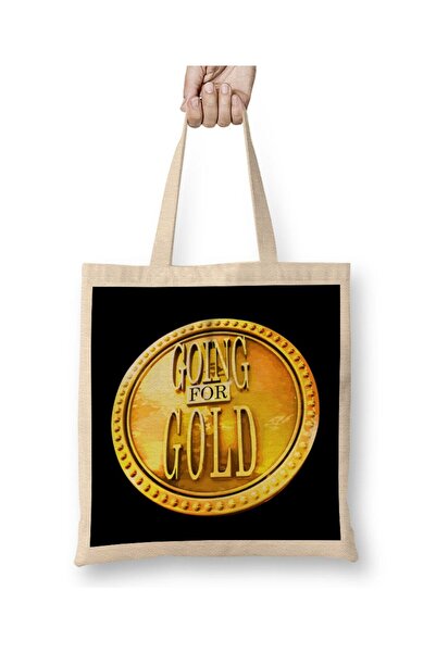 dekado Retro Going For Gold Cloth Bag Long Handle