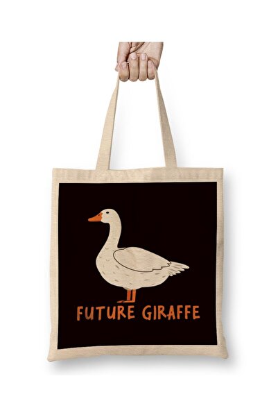 Generic Brand Funny Future Giraffe Duck Goose Wildlife Wilderness Safari Tote...
