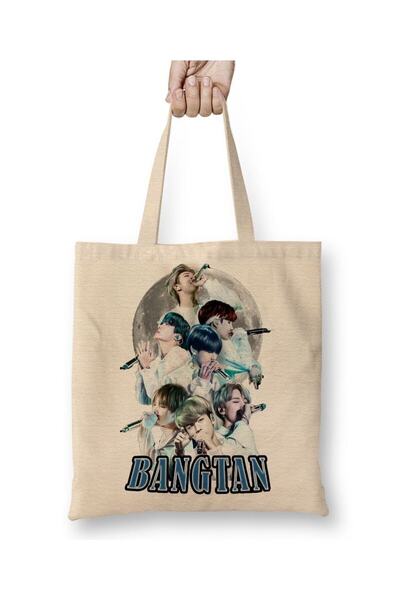 dekado Bts Moon Bangtan Cloth Bag Long Handle
