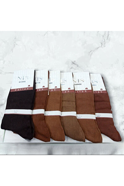 Pier Lorenz Ni̇s – Men's Cotton Socks (Cotton) – Brown Shades Turkish Origina...