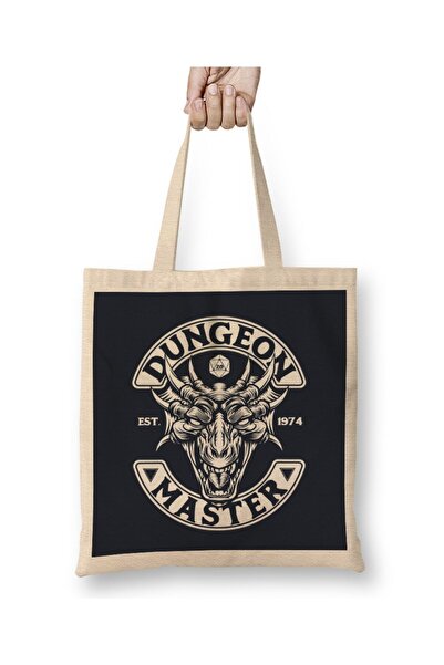 dekado حقيبة قماش Dungeon Master Est 1974 بمقبض طويل
