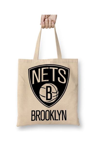 Generic Brand Basketball Team Brooklyn Nets Tote Bag Long Handle