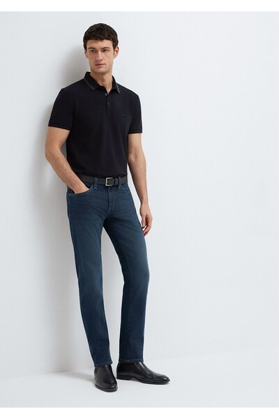 Mavi Marcus Black Gölgeli Gece Jean Pantolon Slim Straight Normal Bel Daralan...