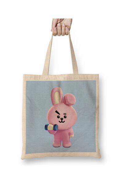 dekado Bts Bt21 Kpop Cooky Kookie Tote Bag Long Handle