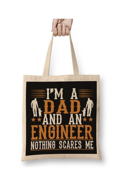 dekado Mens Dad And Engineer Funny Fathers Gift Ideas 01 Cloth Bag Long Handle