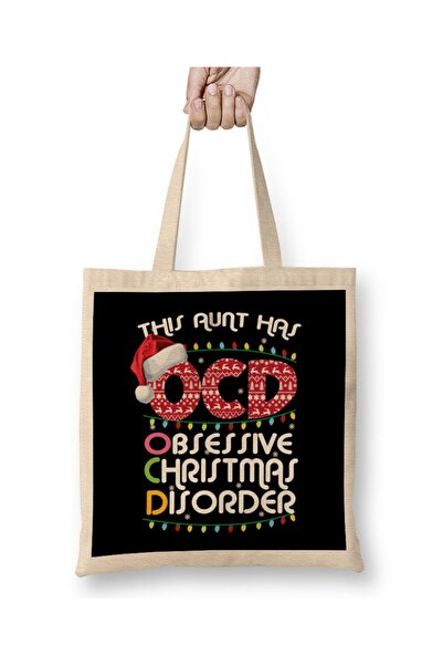 Generic Brand This Aunt Has Obsessive Christmas Disorder Tote Bag Long Handle