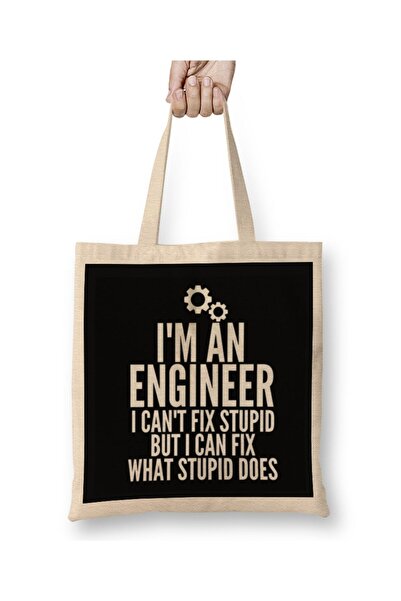 dekado I'm An Engineer I Can't Fix Stupid Funny Engineering 04 Cloth Bag Long...