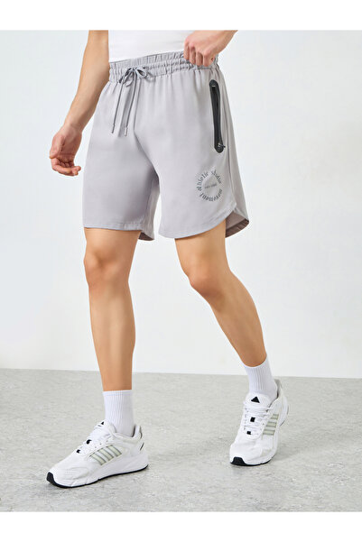 Styli Men Printed Zip Pocket Regular Fit Shorts