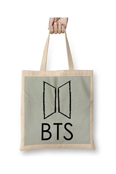 dekado حقيبة قماش بشعار Bts على مقبض طويل