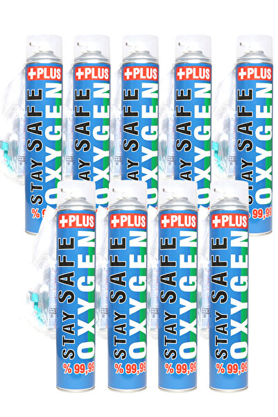 Stay Safe TAŞINABİLİR OKSİJEN 9 LU PAKET - 400 KULLANIMA KADAR