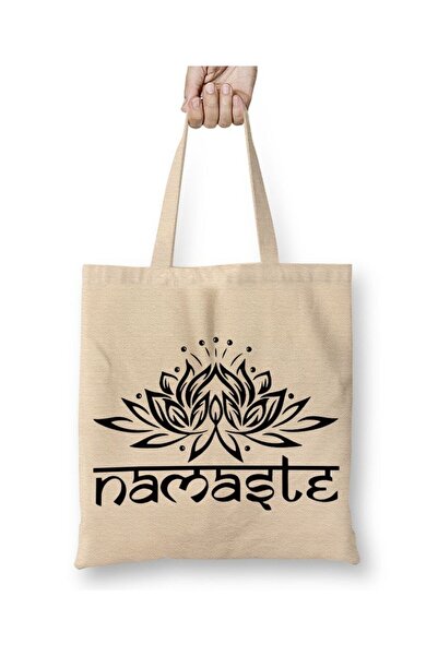 dekado حقيبة قماش Namaste Yoga 03 بمقبض طويل