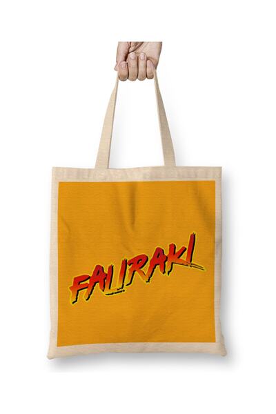 dekado حقيبة قماش بشعار Faliraki Baywatch بمقبض طويل
