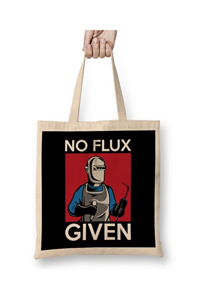 dekado No Flux Given Funny Welding Pun for Welders Cloth Bag Long Handle