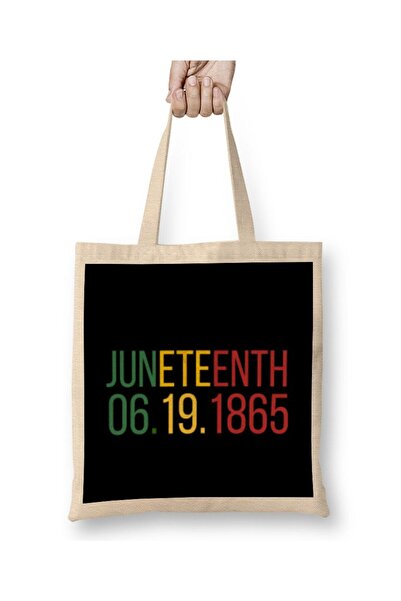 dekado juneteenth juneteenth juneteenth 2021 1865 حقيبة قماش ذات مقبض طويل