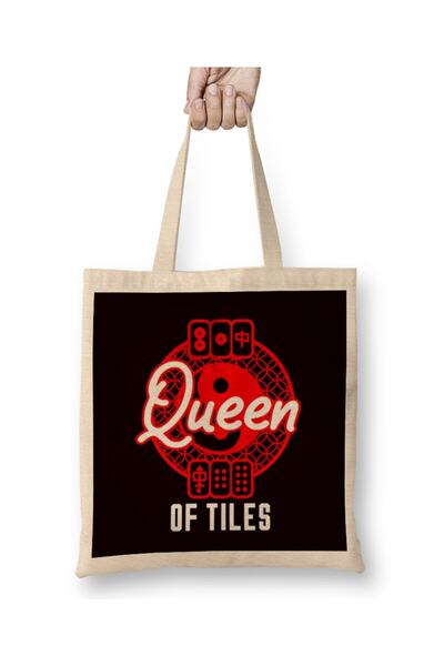dekado Mahjong Queen Board Game Player Mah-Jongg Solitaire China Cloth Bag Lo...
