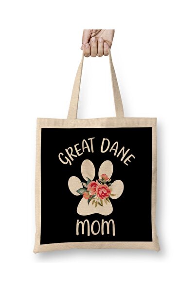 dekado Great Dane Mom 02 Cloth Bag Long Handle