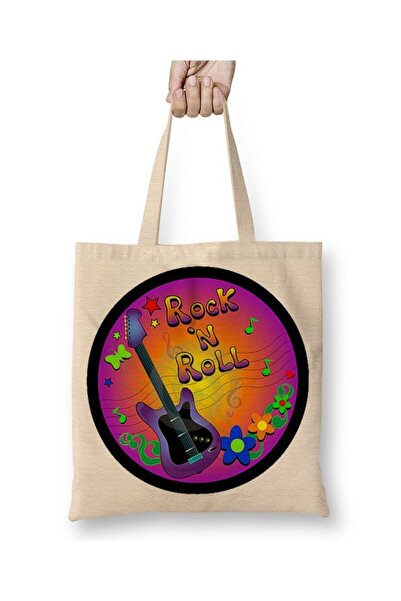 dekado Rock 'n Roll Colorful Cloth Bag with Long Handle