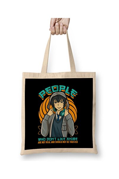 dekado People Who Don't Like Anime Aren't Real Tote Bag Long Handle