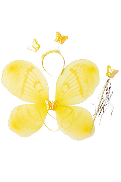 fustite cu luminite Magic Butterfly Wings Set, Yellow, 3 Pieces