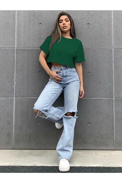 EYAX MODA Crop T-Shirt