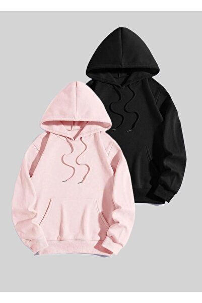 EYAX MODA 2-Pack Unisex Oversize Hooded Sweatshirt Eyaxx Sportwear Company