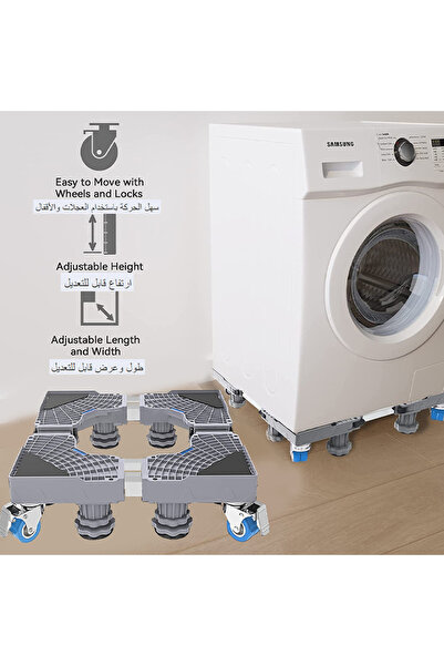 Golivn Washing Machine Stand Base for Furniture Refrigerator Dryer Stand 4 Lo...