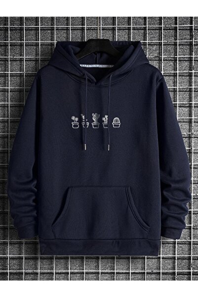 EYAX MODA Printed Unisex Hooded Sweatshirt
