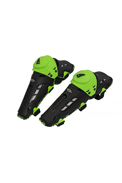 UFO Protectii genunchi Plast Crypton, culoare negru/verde, marime universala