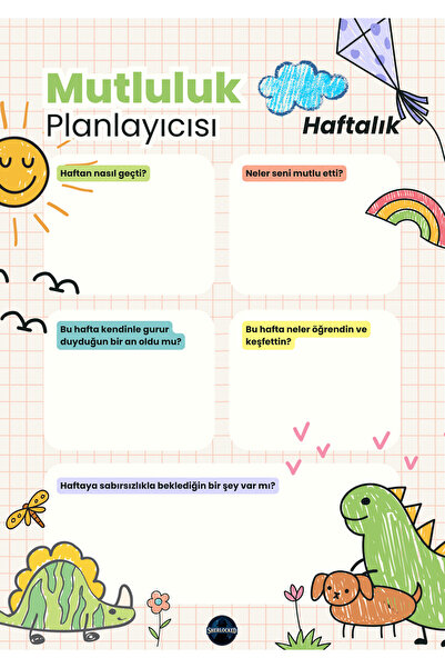 Sherlocked Mutluluk Planlayıcı | Haftalık Planlayıcı | Motivasyon Defteri (A5...