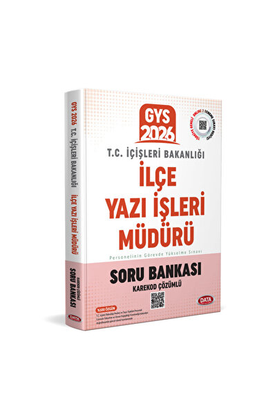 Data Yayınları T.C. İçişleri Bakanlığı İlçe Yazı İşleri Müdürü GYS Soru Banka...