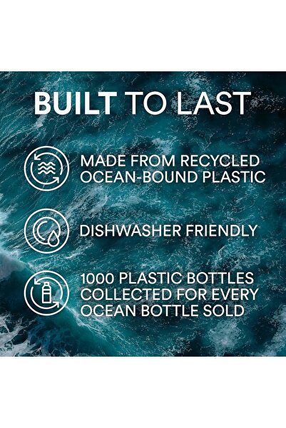 Ocean Bottle Original 25 oz | Stainless Steel Water Bottle | Reusable & Sustainable | Keeps Drinks C