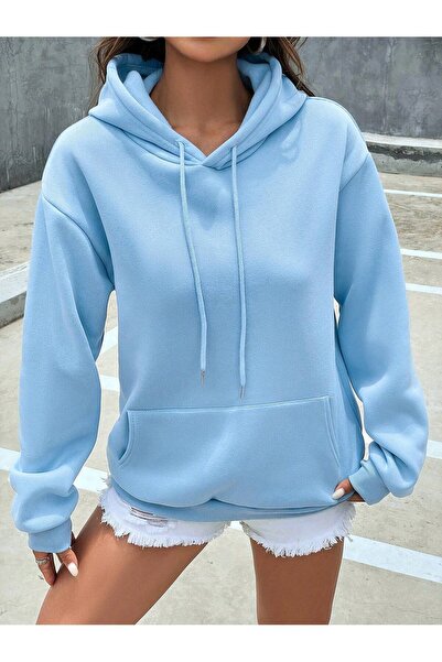 EYAX MODA Unprinted Hooded Oversize Unisex Sweatshirt Eyaxx Sportwear Company