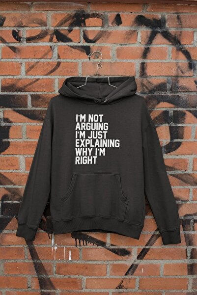 EYAX MODA Unisex Printed Hooded Sweatshirt