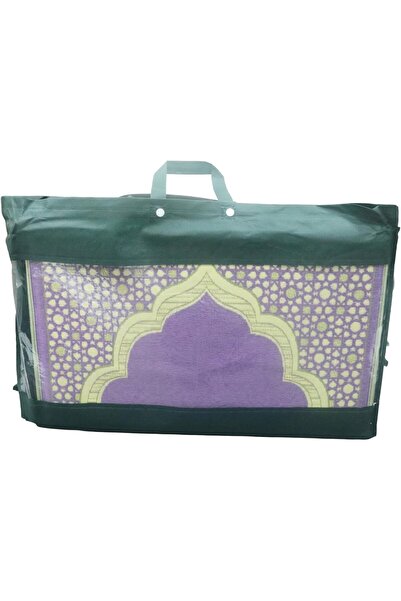 Yuwell YU WELL Foldable Prayer Mat with Back Support & Carrying Bag, 2-in-1 Prayer Rug 110×60CM Purple