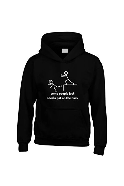 EYAX MODA Unisex Printed Hooded Sweatshirt