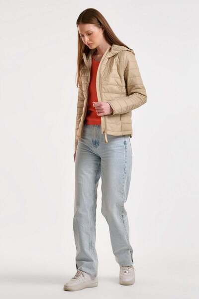 United Colors of Benetton Παλτό Puffer με κουκούλα και φερμουάρ, με επένδυση ...