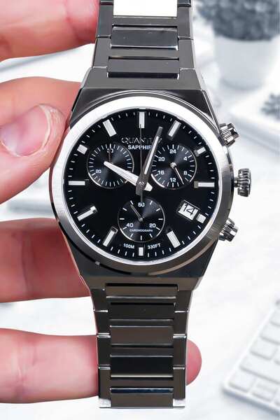 Quantum Original Steel Case Sapphire Glass Men's Wristwatch 10 Atm Water Resi...