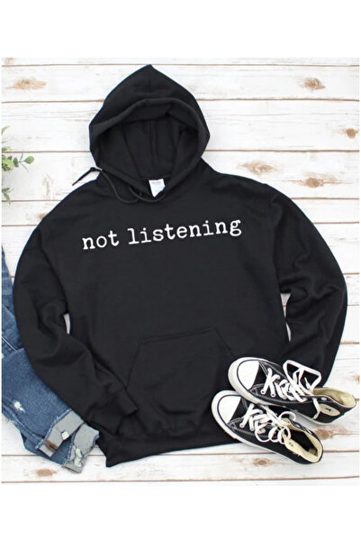 EYAX MODA Unisex Printed Hooded Sweatshirt