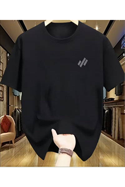 LİNA06 Pattern 100% Men'S And Women'S Same Style Loose T-Shirt Round Neck Pur...