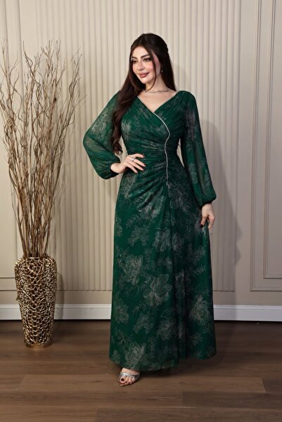 ٌRominz fashion "Soft" Dress in Embroidered Tulle with Rhinestone Trim - to S...