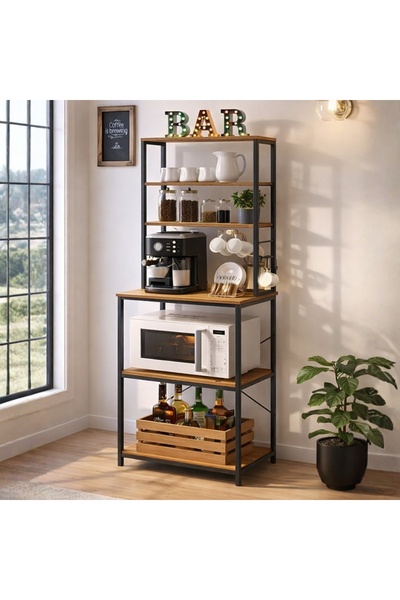 Talis Raft multifunctional Elio, suport cu 5 rafturi, cadru metalic, 60 x 40 ...