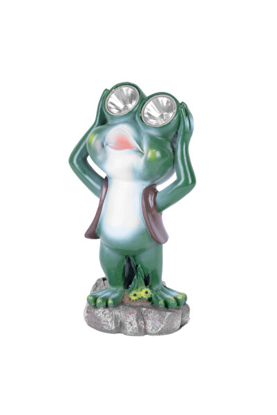Strend Pro Decorative garden lamp Frog with LED, cold light, 25 cm, AAA batte...