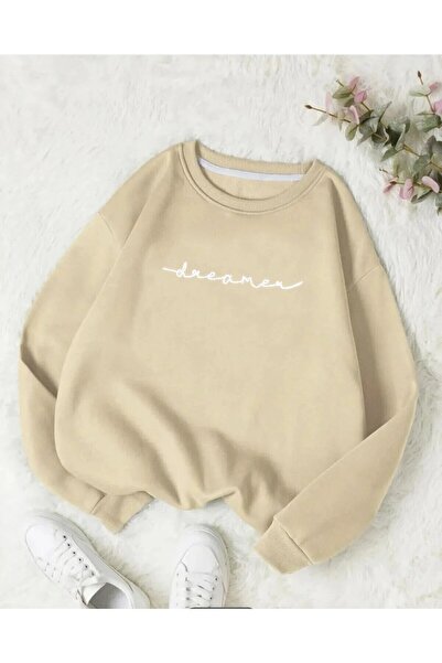 EYAX MODA Women's Dreamer Printed Zero Collar Sweat Eyaxx Sportwear Company