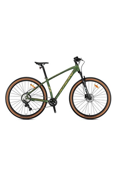 Kron 27.5J XC 100 PRO HD DAĞ BİSİKLETİ - MAT HAKİ PARLAK SARI - 38 KADRO