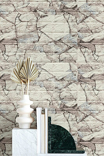 Bien Home 70x77 0,54M² Duvar Paneli Kahve 3d Dekoratif Kendinden Yapışkanlı E...