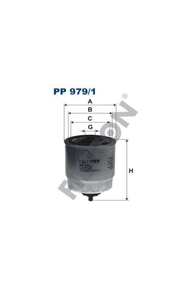 Filtron فلتر وقود PP979/1 لسيارات هيونداي أكسنت 2 وجيتز وماتريكس 02-