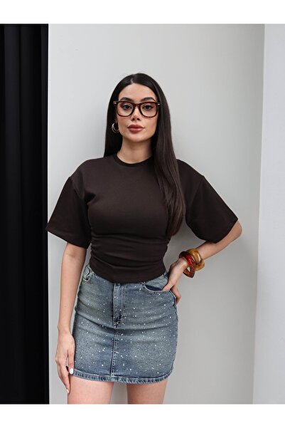 ESRAHELVACI Waist-Cinched Drawstring Tshirt