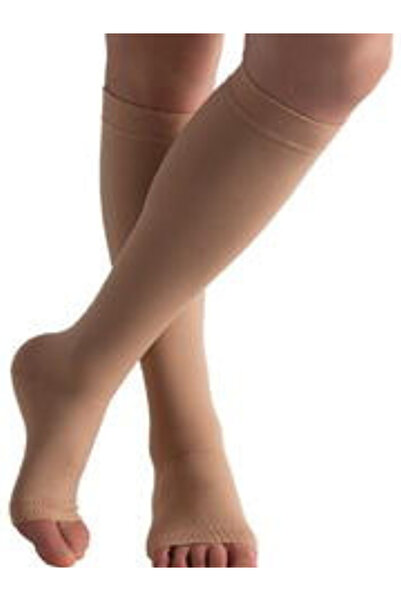 Pressio Ciorapi Compresivi Medicinali AD bej cu varf deschis cu compresie med...